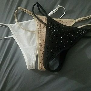 3 piece Adjustable thong set
